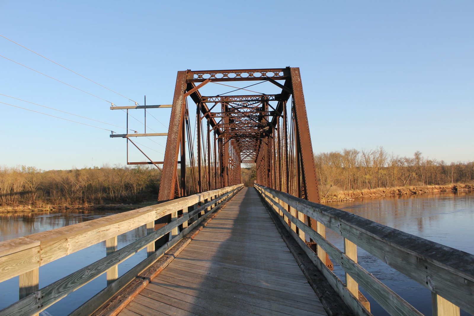 Looking south